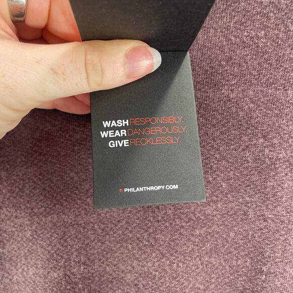 n:Philanthropy Mini Dress Distressed Brown Long Sleeve Size Small New With Tags - Picture 10 of 14